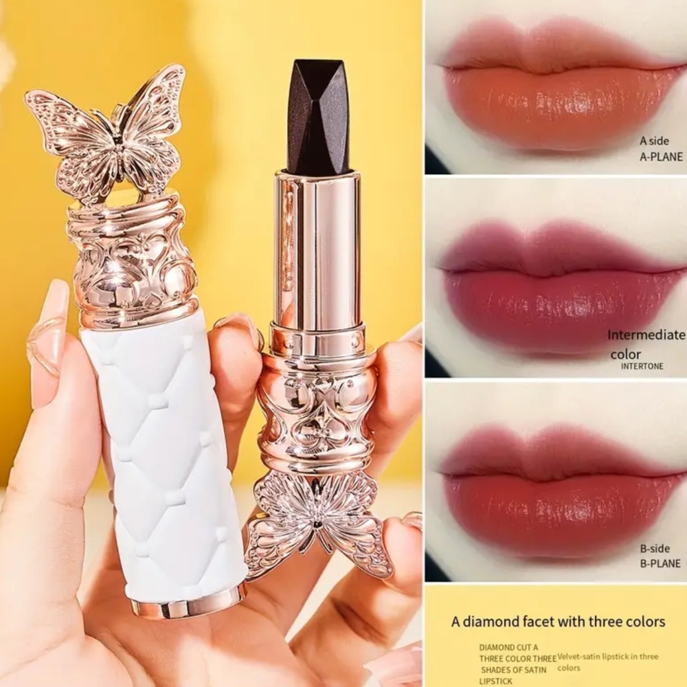 NIB! Satin-Like, Color-Holding, Tri-Color Lipstick! Three Colors in One 💄!!!